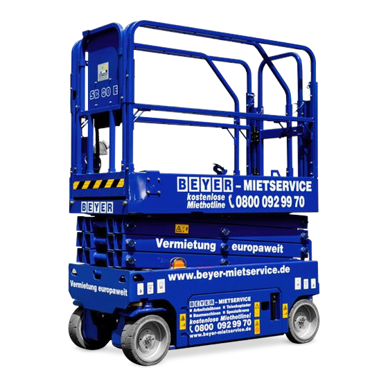 Elektro Scherenbühne SB 80E